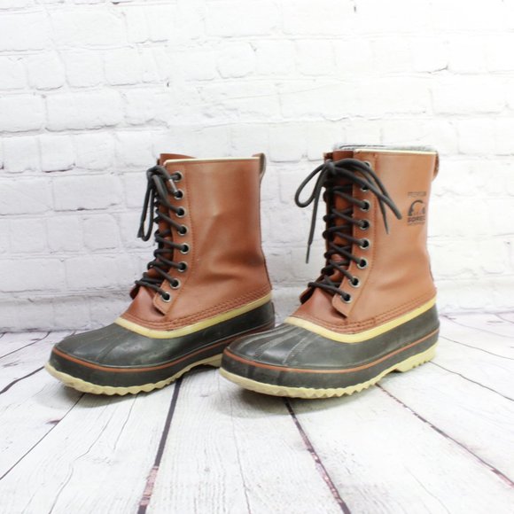 SOREL 1964 Premium Brown Leather Waterproof Duck B - Picture 4 of 11